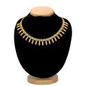 Exquisite Gold Plated Spike Designer Stone Necklace