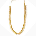 Classy Golden Jasmine Buds Bridal Long Necklace