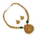 Traditional Antique Temple Lakshmi Necklace Set