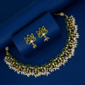 Antique Gold Plated Kemp Lotus Necklace Set