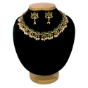 Antique Gold Plated Kemp Lotus Necklace Set