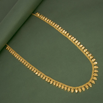 Elegant Simple South Indian Bridal Mango Long Necklace