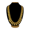 Ethnic Gold Plated Ruby Emerald Dashavatharam Long Chain
