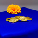 Gold Plated Designer Expandable Baby Bangles