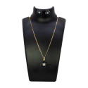 Gold Plated Floral Pendant Set