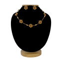 Antique Gold Floral Necklace Set