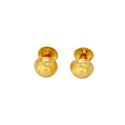 Gold Plated Designer Button Studs