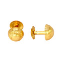 Gold Plated Designer Button Studs