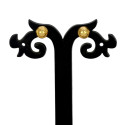 Gold Plated Designer Button Studs