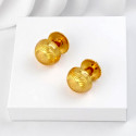 Gold Plated Designer Button Studs