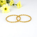 Gold Plated Twisted Design Baby Bangles