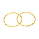 Gold Plated Twisted Design Baby Bangles