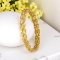Gold Plated Twisted Design Baby Bangles