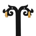 Golden Mosaic Hoop Earrings For Girls