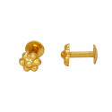 Cute Gold Plated Floral Small Studs Earrings