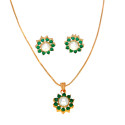 Elegant Pearl Floral Pendant Set for Women