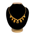 Traditional Gold Plated Lakshmi Pendants Choker Necklace