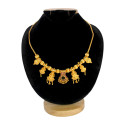 Traditional Gold Plated Lakshmi Pendants Choker Necklace