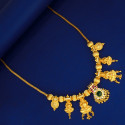 Traditional Gold Plated Lakshmi Pendants Choker Necklace
