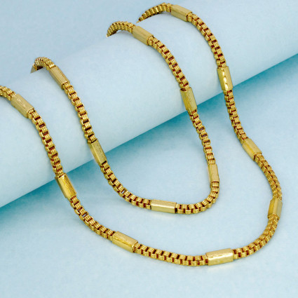 Stylish Gold Plated Thick Box Savitham Chain