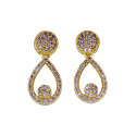 Premium Fashion Tear Drop Design Ruby Earrings
