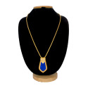 Big Gold Plated Blue Nagapadam Pendant