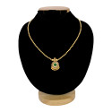 Simple Gold Plated Palakka Model Pendant Necklace