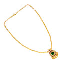 Simple Gold Plated Palakka Model Pendant Necklace