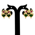 Traditional Gold Plated Double Palakka Ear Studs