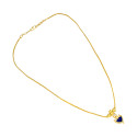 Simple Traditional Gold Plated Small Palakka Pendant Chain