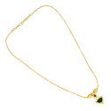 Simple Traditional Gold Plated Small Palakka Pendant Chain