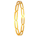 Elegant Gold Plated Link Design Plain Bangle