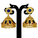Premium Gold Plated Big Nagapadam Jhumka Earrings