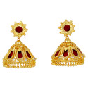 Premium Gold Plated Big Nagapadam Jhumka Earrings