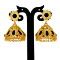 Premium Gold Plated Big Nagapadam Jhumka Earrings