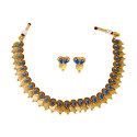 Antique Kemp Teardrop Lakshmi Coin Necklace Set
