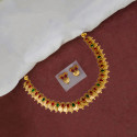 Antique Kemp Teardrop Lakshmi Coin Necklace Set