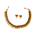Antique Kemp Teardrop Lakshmi Coin Necklace Set