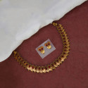 Antique Kemp Teardrop Lakshmi Coin Necklace Set