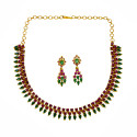 Antique Semi-Precious Stone Party wear Necklace Set