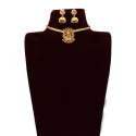 Antique Gold-plated Lakshmi Kemp Necklace Set