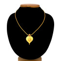 Ethnic Gold Plated Ruby Ganesha Pendant Necklace
