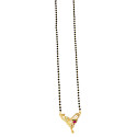 Gold Plated Peacock Pendant Mangalsutra Chain