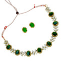 Premium Fashion Floral CZ Stone Necklace Set