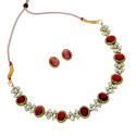 Premium Fashion Floral CZ Stone Necklace Set