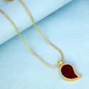 Traditional Gold-Plated Mango Pendant Chain