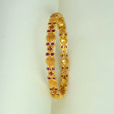 Trendy Gold Plated Designer Stone Bangle