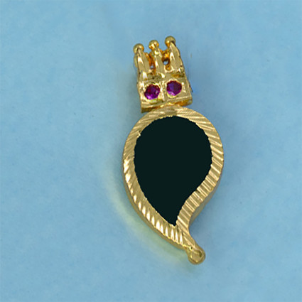 Traditional Gold-Plated Mango Pendant Chain