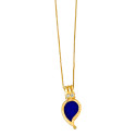 Traditional Gold-Plated Mango Pendant Chain