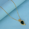 Traditional Gold-Plated Mango Pendant Chain